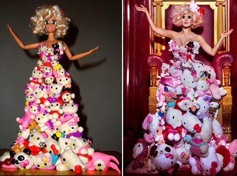 Lady Gaga Barbie Doll Hello Kitty