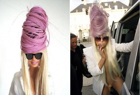 Doll Hair on Lady Gaga Barbie Doll Purple Hair Jpg