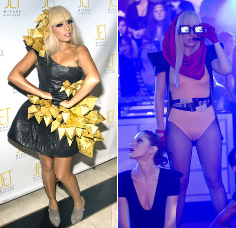 Lady GaGa. Years after her Dolce & Gabbana underwear-concert-outfits, 