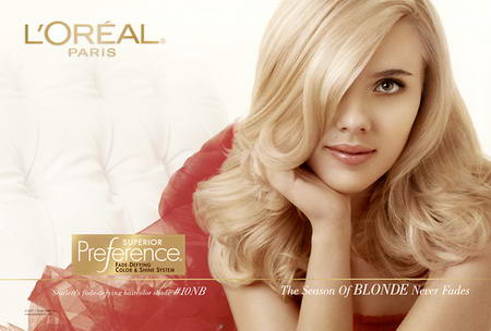 Update Here are two more pictures from the L'Oreal 2008 Advertising 