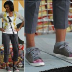 Michelle Obama Wears Lanvin Sneakers