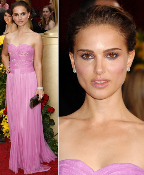 Natalie Portman In Pink Rodarte Dress For 2009 Oscars