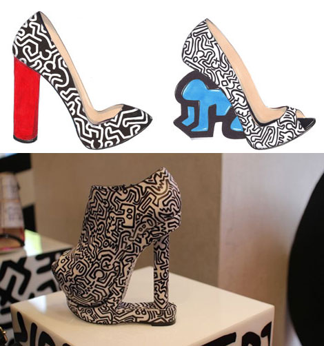 Nicholas Kirkwood Keith Haring graphic shoes