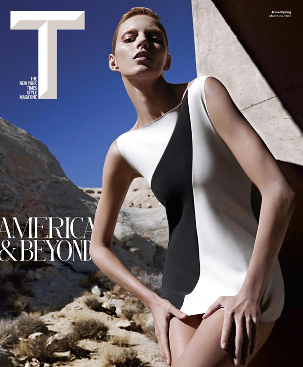 Seeing Double: Anja Rubik In Vogue Turkey And Times T Style Magazine