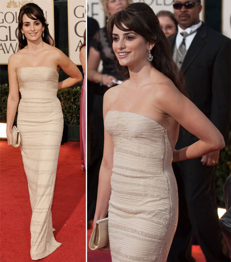 Penelope Cruz usually plays it safe for the Red Carpet. Safe with a twist.