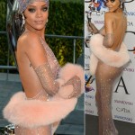 Rihanna CFDA 2014 sheer dress Swarovski