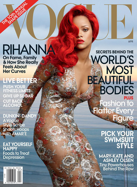 rihanna 2011 april. Rihanna Vogue US April 2011