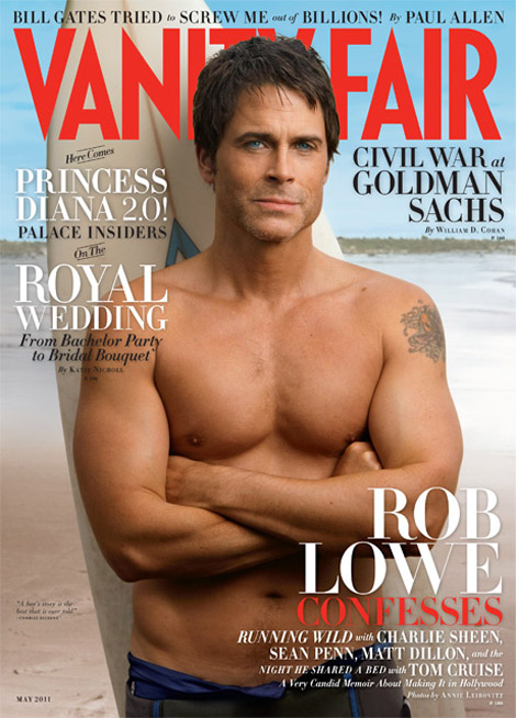 rob lowe shirtless vanity fair. Rob Lowe Vanity Fair May 2011