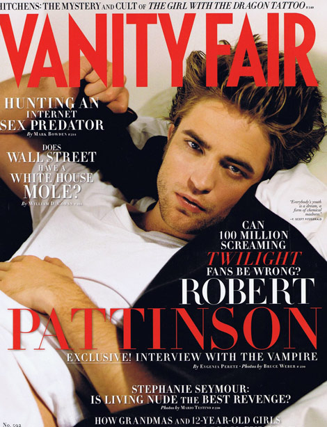 robert pattinson vanity fair cover 2011. Robert Pattinson Vanity Fair