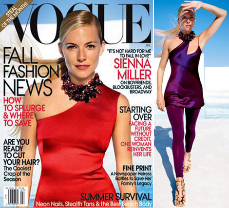 sienna miller style 2009. Sienna Miller Vogue US July