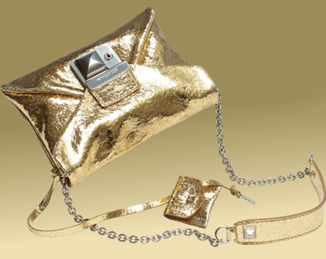 Sonia Rykiel golden bag