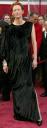 Tilda Swinton Black Dress on the 80th Academy Award Red Carpet