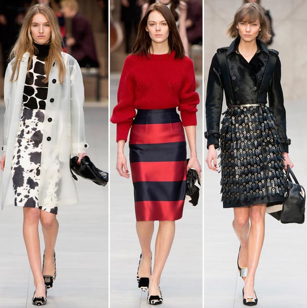 Scandalous Call Girl Inspired Burberry Fall 2013 Collection