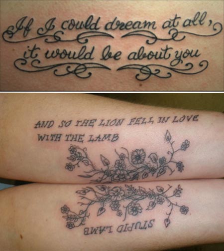 tattoo phrase. Twilight Tattoo 2