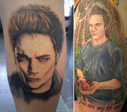 Two Edward Cullen tattoos