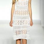 White Summer Dress With Crocheted Details. Alberta Ferretti SS 2012