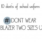 10 donts of school uniforms no1 blazer