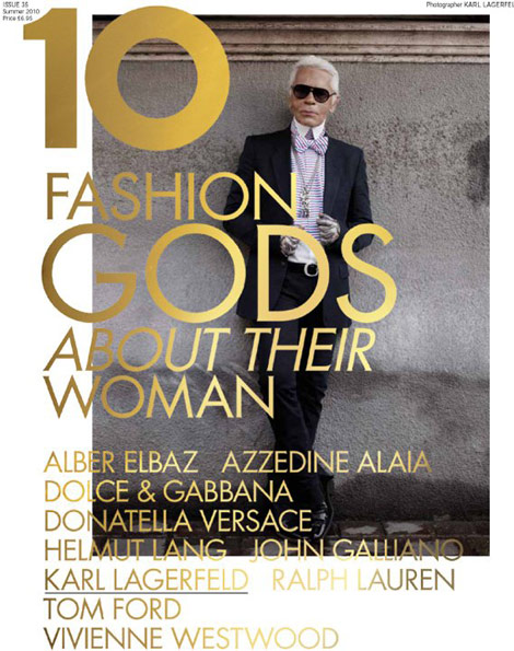 10 Magazine Karl Lagerfeld cover
