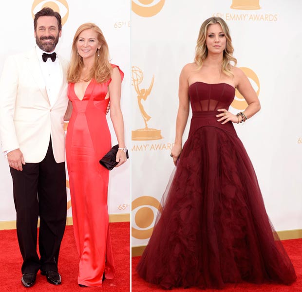 2013 Emmy Awards dresses Jennifer Westweld Kaley Cuoco