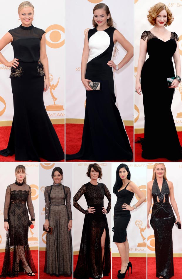 2013 Emmy Awards Red Carpet black dresses