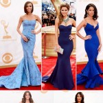 2013 Emmy Awards Red Carpet blue dresses