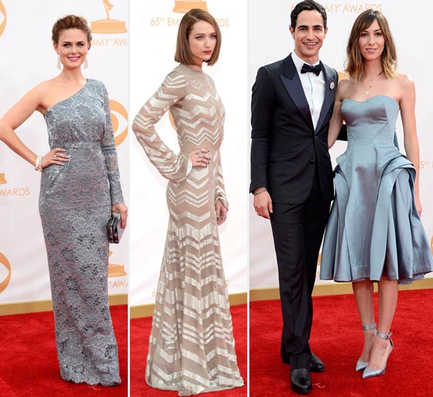 2013 Emmy Awards Red Carpet grey dresses