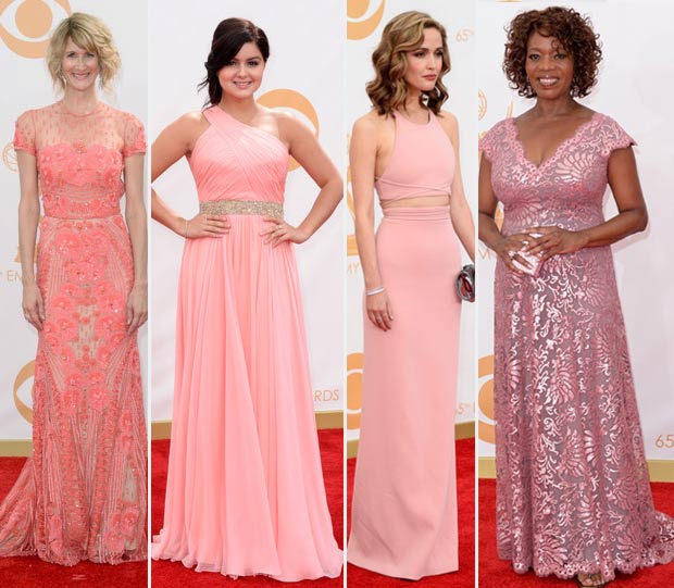 2013 Emmy Awards soft pink dresses