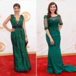 2013 Emmy green dresses Sarah Hyland Mayim Bialik