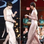 2013 Oscars fashion fail Anne Hathaway soft pink dress