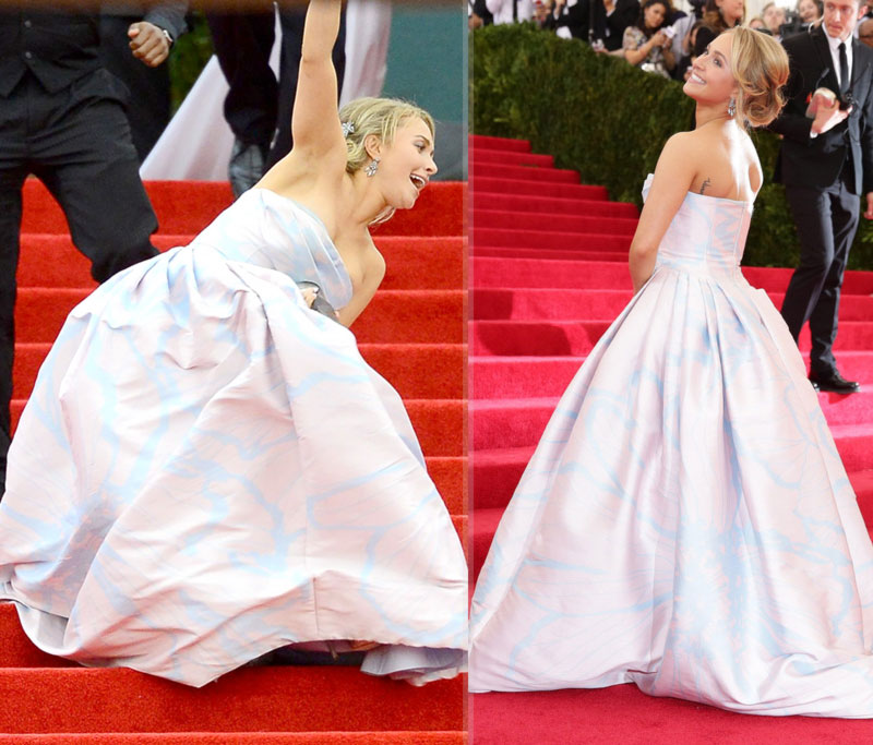 2014 Met Gala fashion disaster Hayden Panettiere fell down the stairs