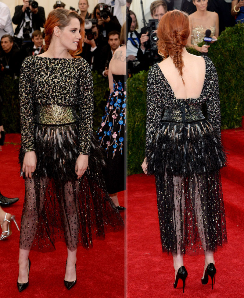 2014 Met Gala fashion Kristen Stewart Chanel dress