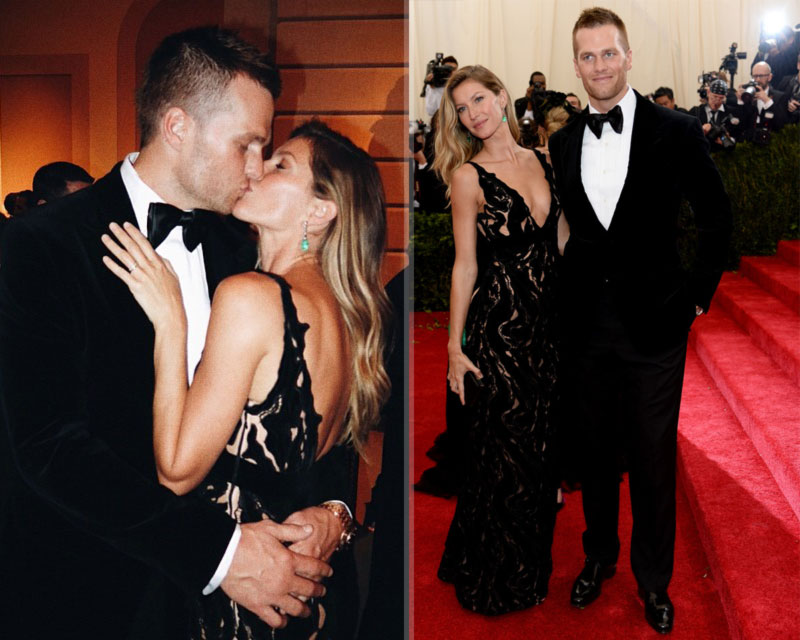 2014 Met Gala Red Carpet couples Gisele Bundchen Tom Brady