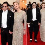 2014 Met Gala Red Carpet couples Johnny Depp Amber Heard
