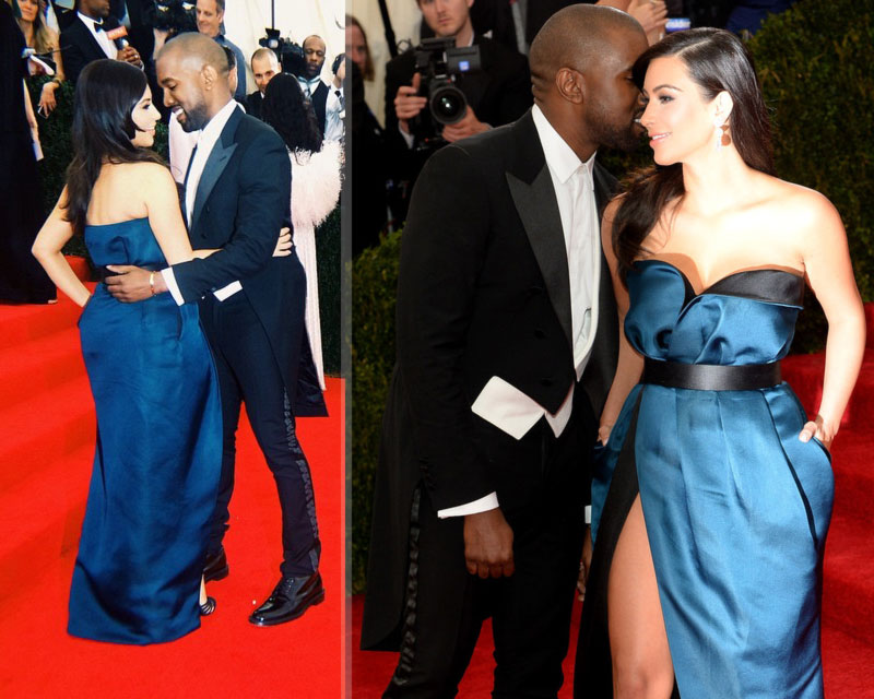 2014 Met Gala Red Carpet couples Kim Kardashian Kanye West