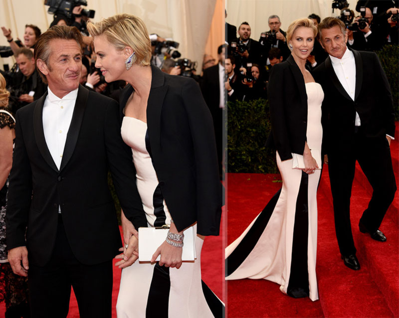 2014 Red Carpet couples Charlize Theron Sean Penn