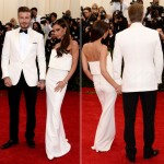 2014 Red Carpet couples Victoria David Beckham in white