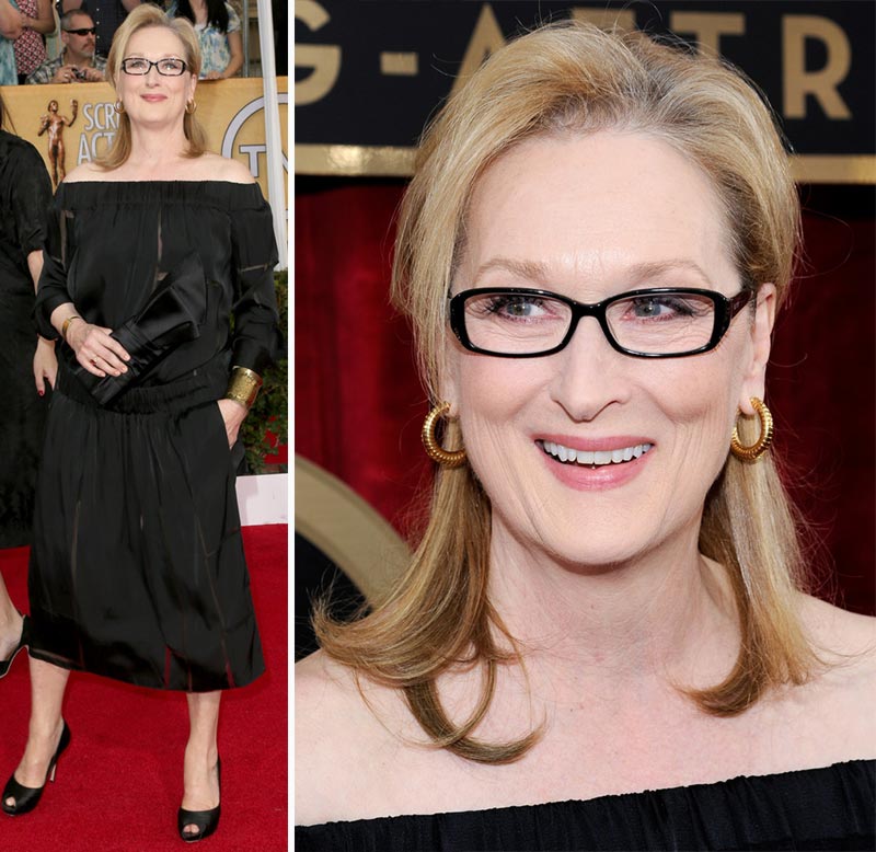 2014 SAG Awards black dress Stella Meryl Streep
