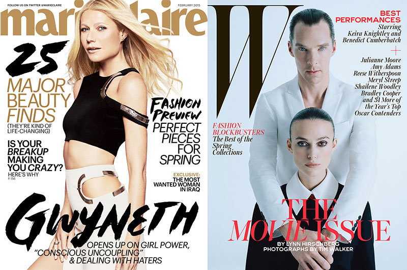 2015 first covers Gwyneth Cumberbatch Keira