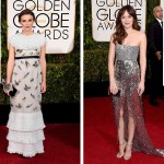 2015 Golden Globes Red Carpet Chanel dresses Keira Knightley Dakota Johnson