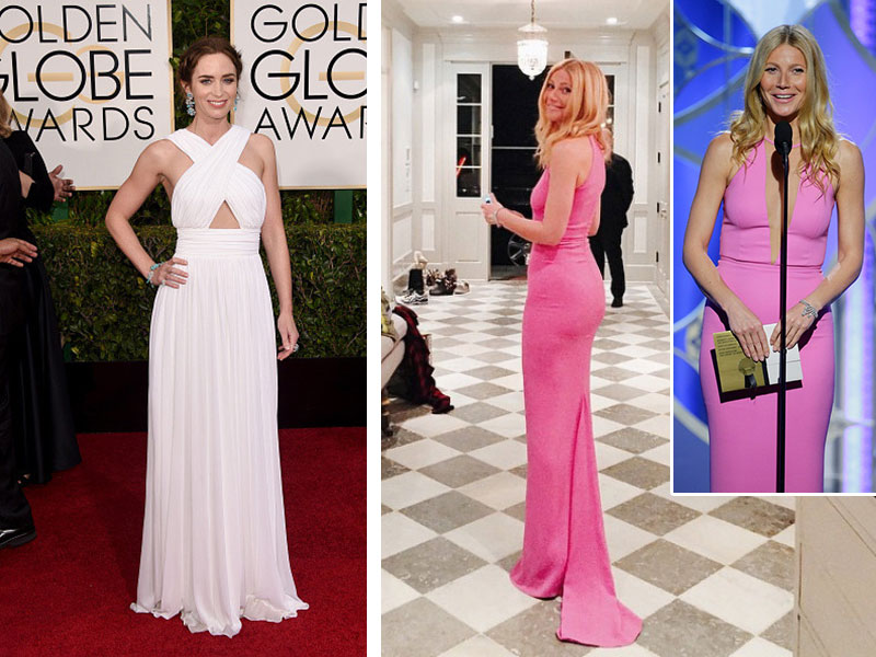 2015 Golden Globes Red Carpet Michael Kors dresses Emily Blunt Gwyneth Paltrow