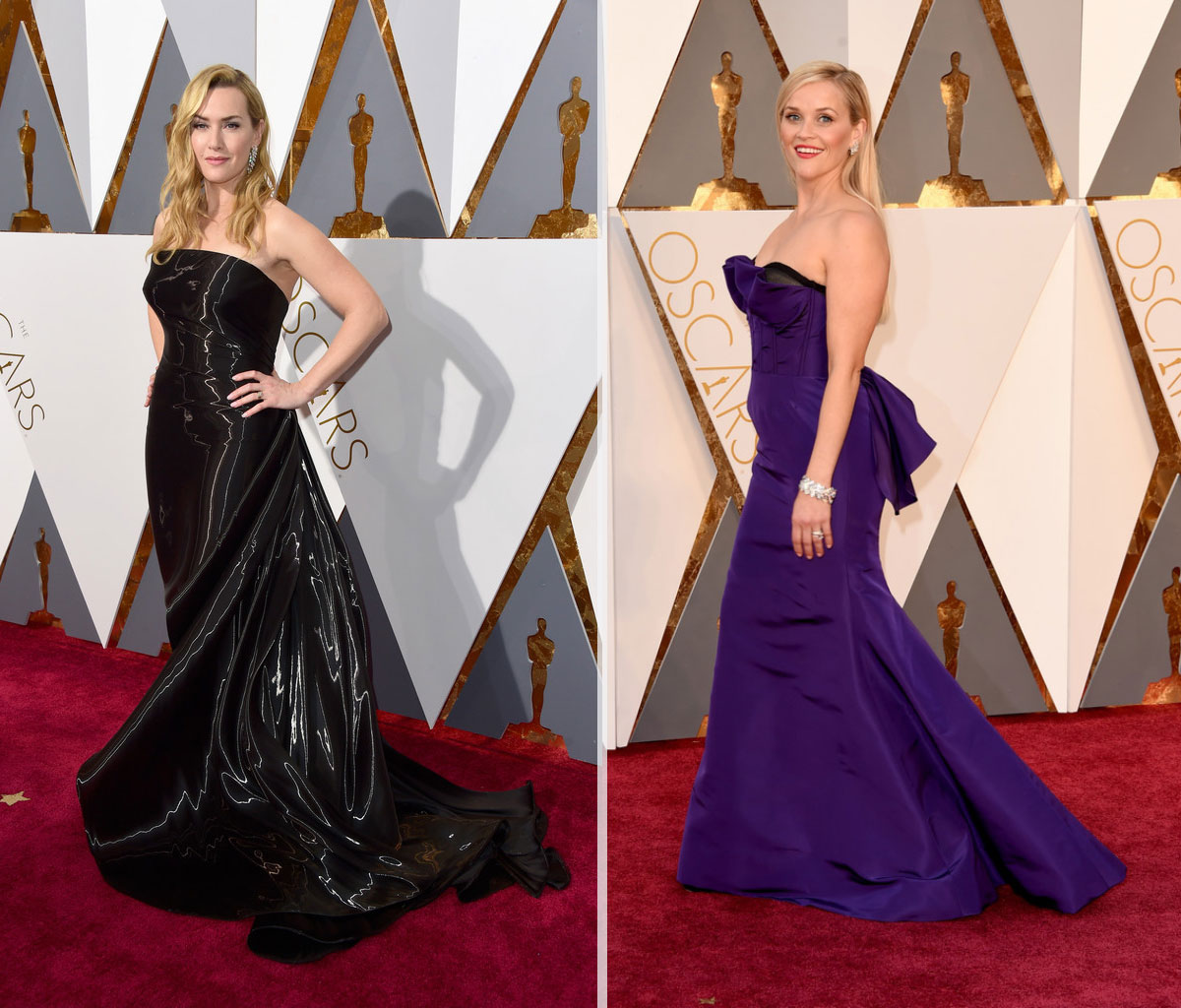 2016 Oscars Red Carpet dresses Kate Winslet Reese Witherspoon