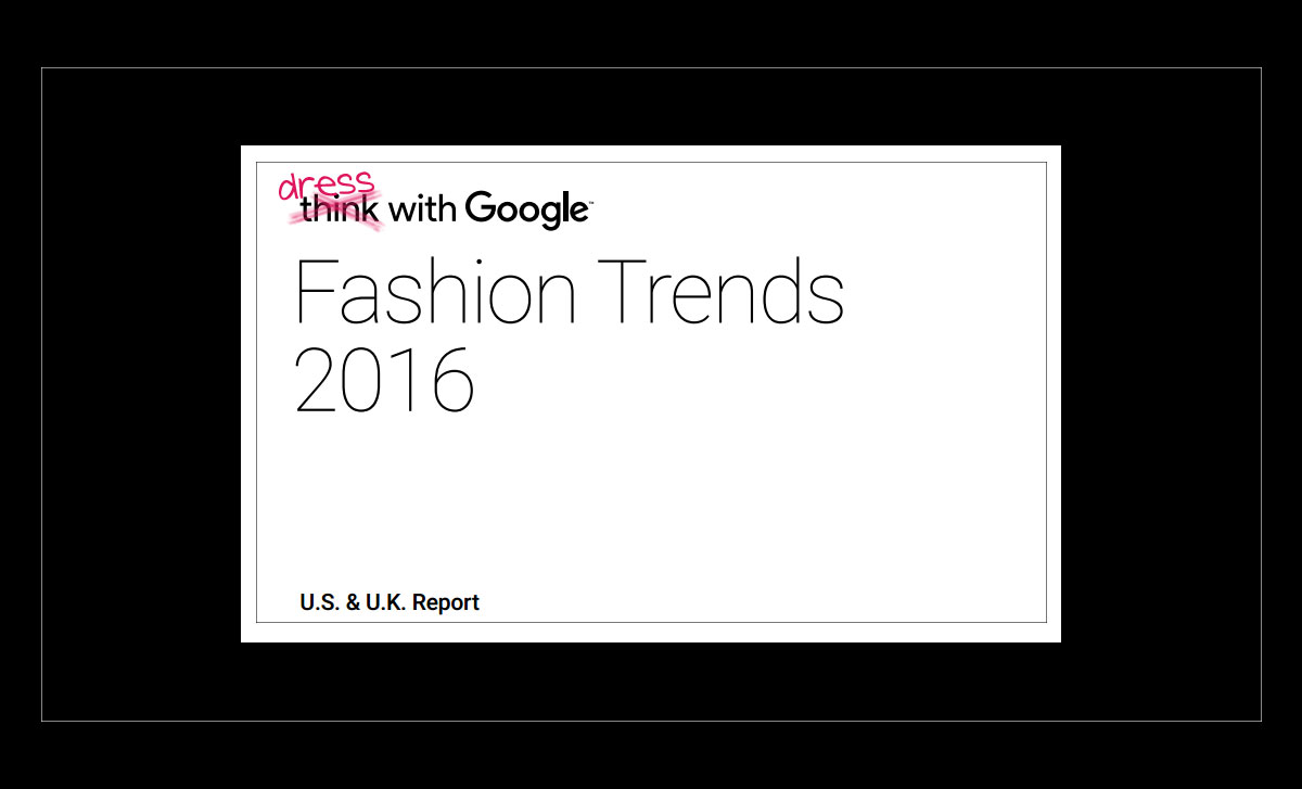 Google Is Now Telling Us What To Wear?