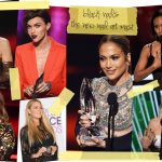 2017 People s Choice Awards nail art black nails