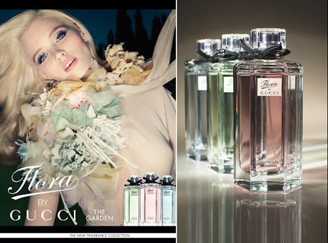 Abbey Lee Kershaw Gucci the Garden Flora perfumes campaign