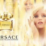 Abbey Lee Kershaw Versace Yellow Diamond Perfume ad campaign