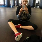 Adriana Lima workout session