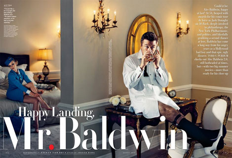 Alec Baldwin Got Married, Also On Vanity Fair August 2012 Cover