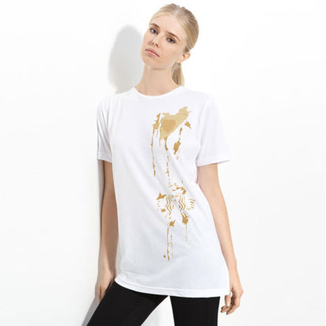 Alexander Wang Starbucks coffee stained T Shirt