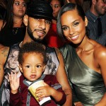 Alicia Keys with baby boy Egyps and husband at VMAs