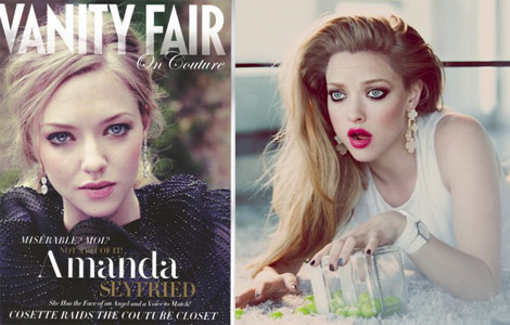 Amanda Seyfriend Les Miserables Vanity Fair Vs Magazine